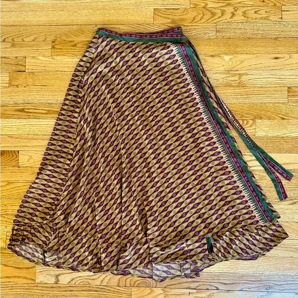 Free People Wrap Midi Skirt